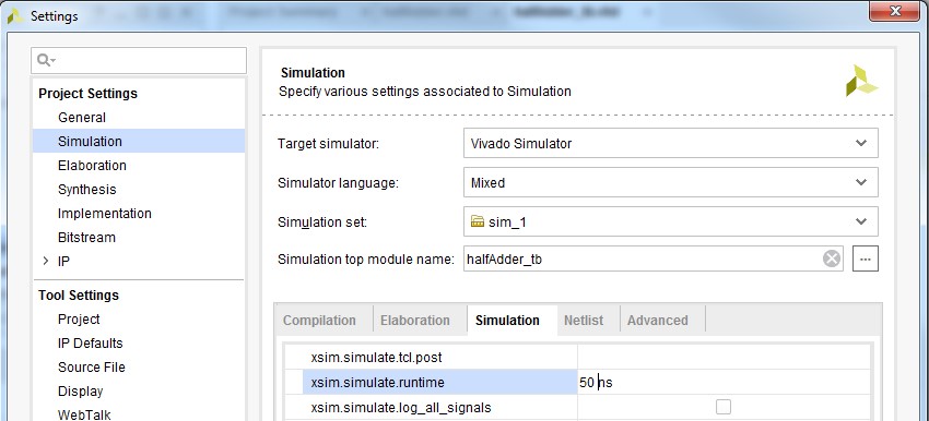 simulation runtime